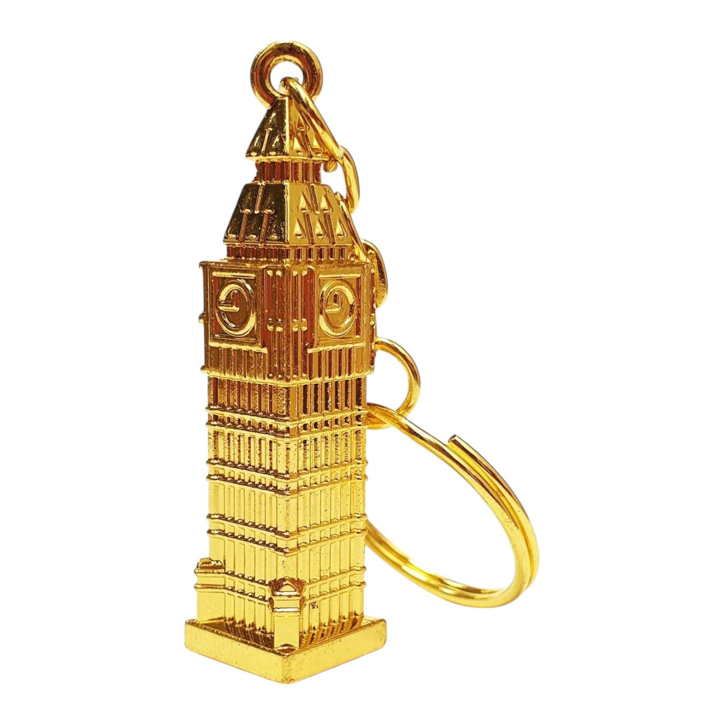 3D Gilt Big Ben Golden Metal Keyring