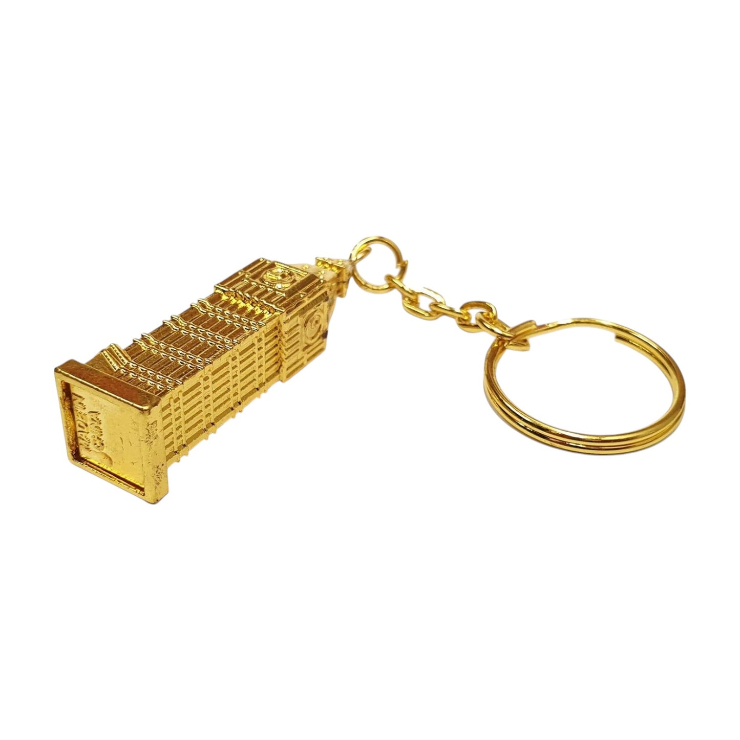3D Gilt Big Ben Golden Metal Keyring