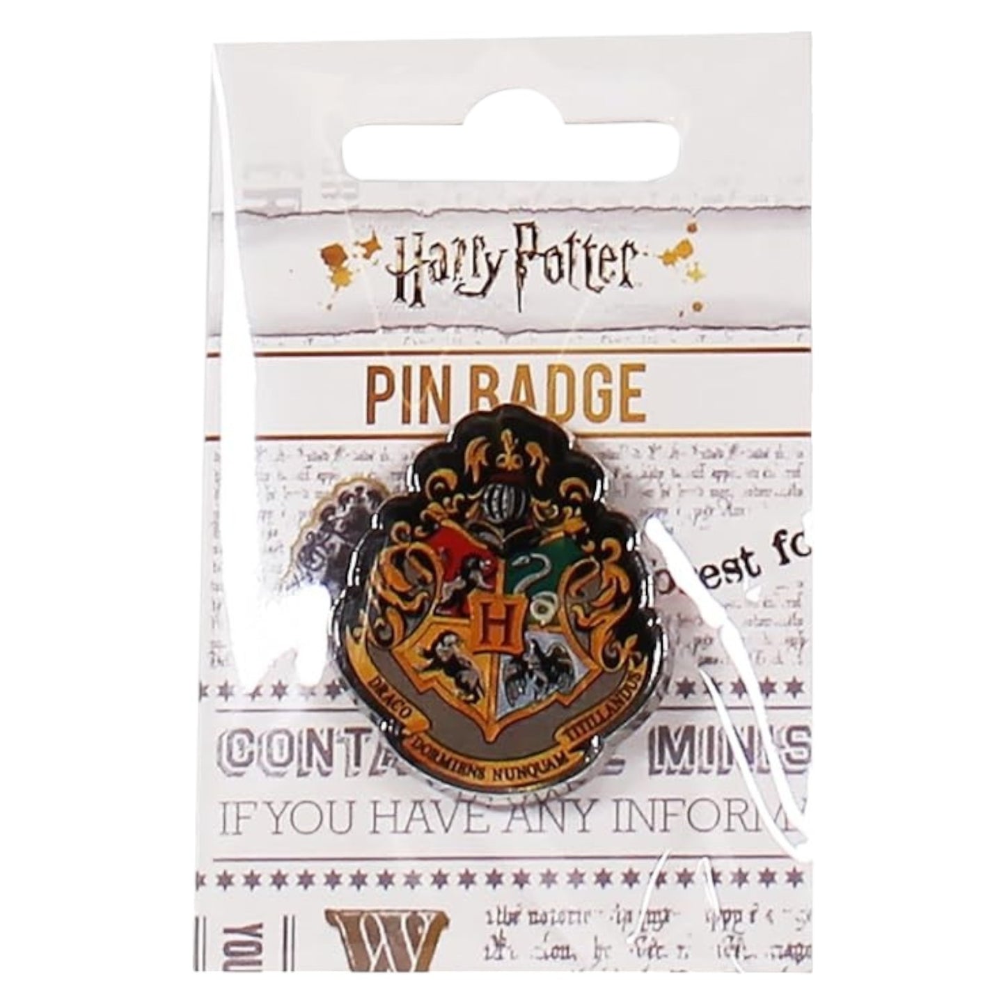Harry Potter Pin Badge - Hogwarts Crest