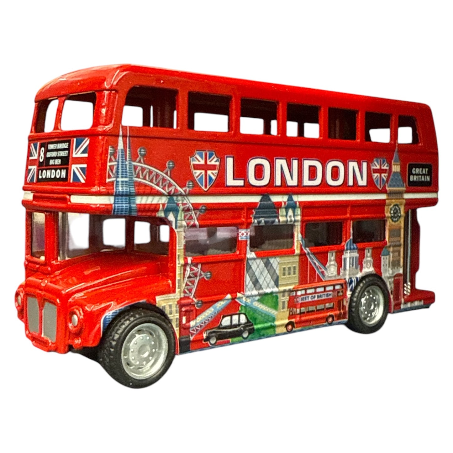 Deluxe Pull-Back Bus – Classic London Double-Decker