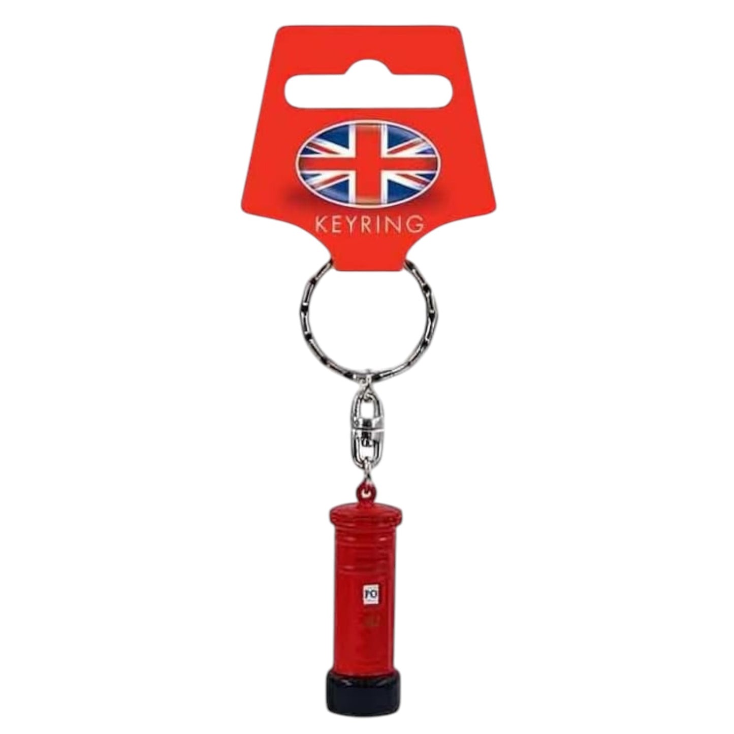 London Red Postbox 3D Keyring – Die Cast Metal Key Holder