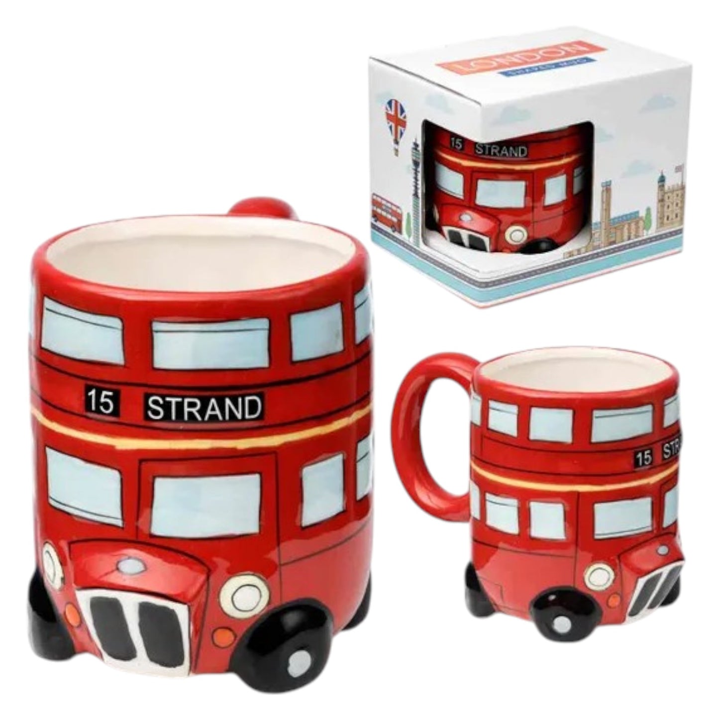 London Icons Red Route master Bus Ceramic Shaped Mug