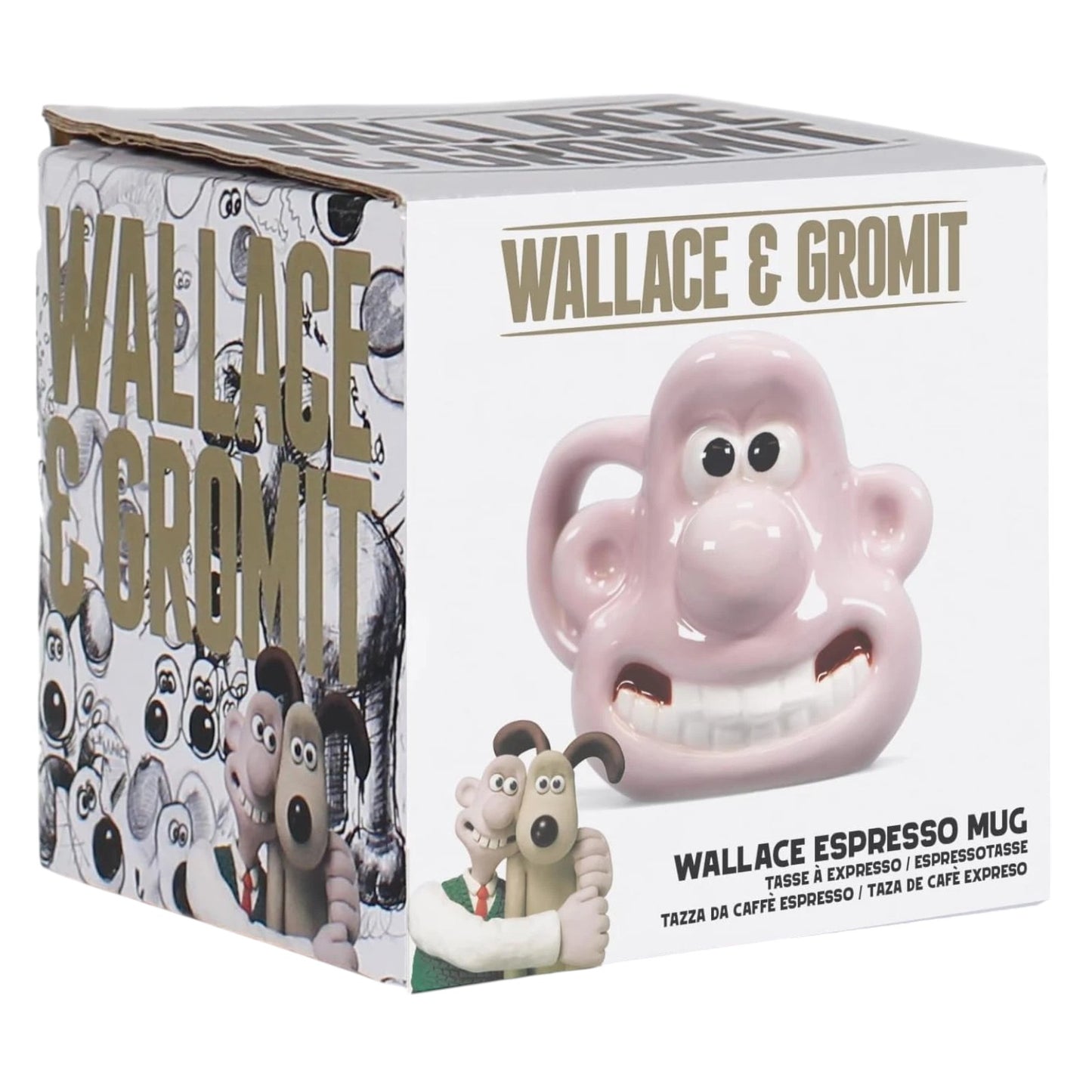 Wallace and Gromit Wallace Head 3D Shaped Mug – Official Half Moon Bay Boxed Mug