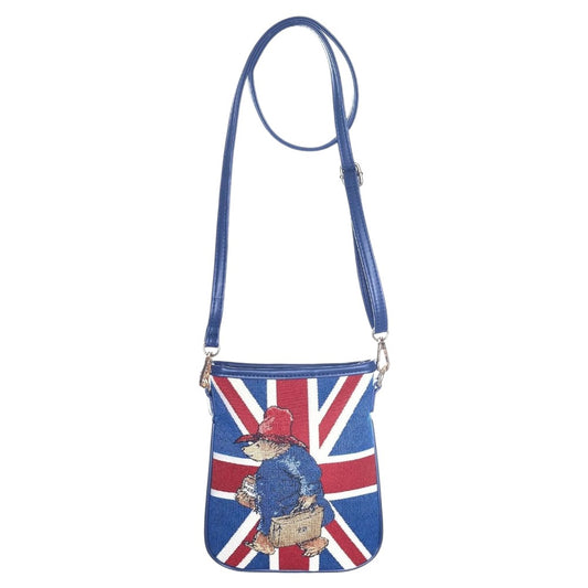 Paddington Bear Union Jack Tapestry Travel Wallet Shoulder Bag
