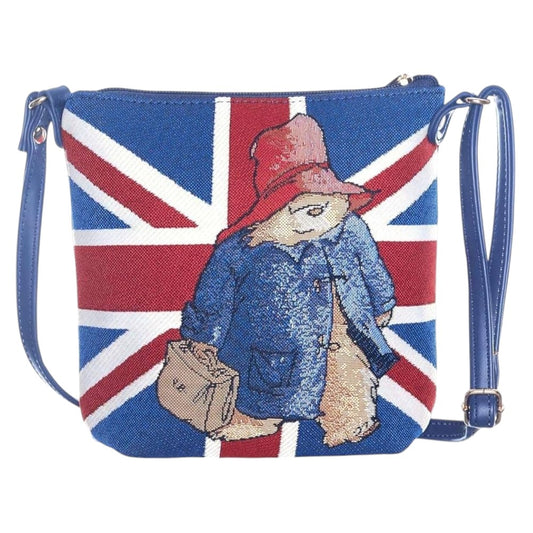 Paddington Bear Union Jack Tapestry Sling Bag