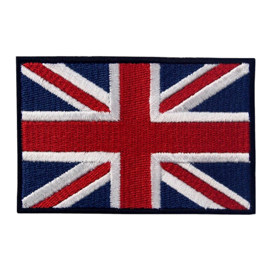 United Kingdom Flag Patch – Iron-On Union Jack Embroidery