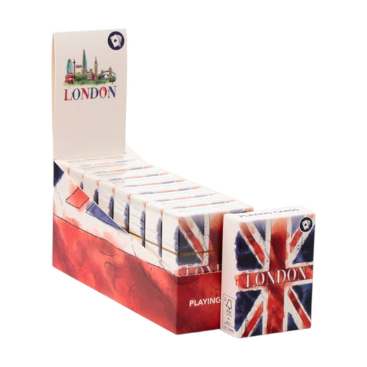"London Playing Cards deck featuring illustrations of iconic British landmarks" - The Funky Finds